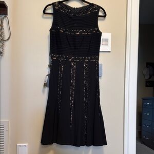 Tadashi Shoji Elegant Black Sleeveless Dress